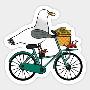 Seagull Bike Adventure Sticker